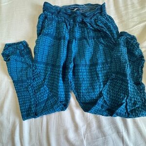 Manaola Blue Patterned Kids Sweatpants